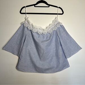 ZARA BASIC OFF SHOULDER BLOUSE